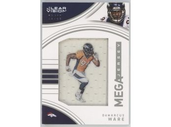 2016 Clear Vision Mega Demarcus Ware Game Worn Relic #/99