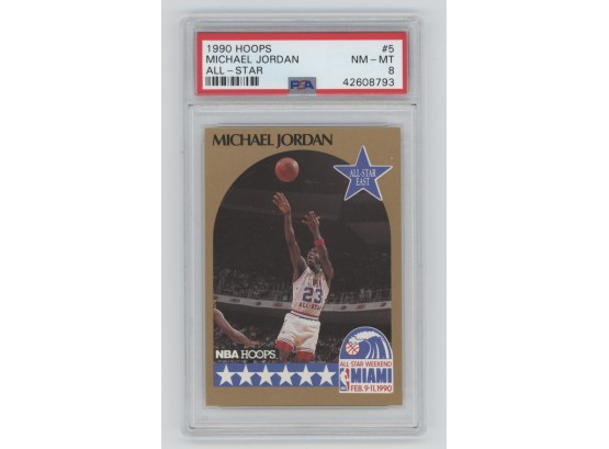 1990 Hoops Michael Jordan All-Star PSA 8