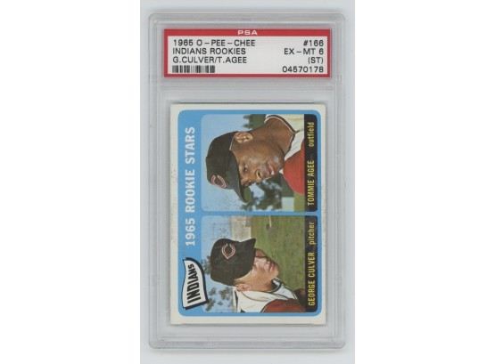 1965 O-Pee-Chee Tommie Agee Rookie PSA 6(ST)