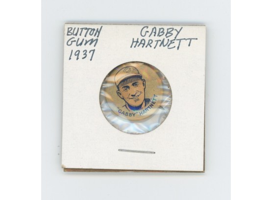 1937 Button Gum Gabby Hartnett