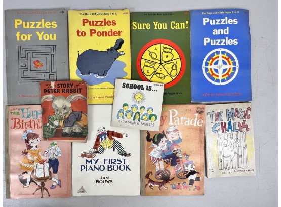 Collection Of Vintage Puzzle Books