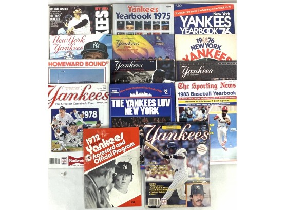 Vintage Yankee Magazine & Program Lot