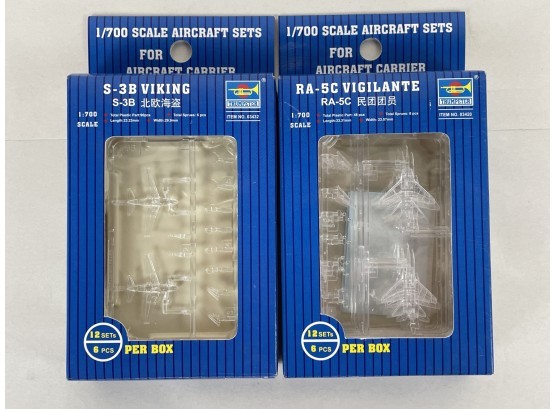 2 New Old Stock 1/700 Scale Aircraft Sets