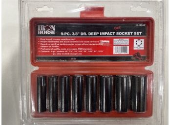 9 Pc. 3/8' Impact Socket Set Sealed New