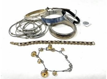Costume Jewelry Lot 4 - Includes Costume Bracelets And Swarovski