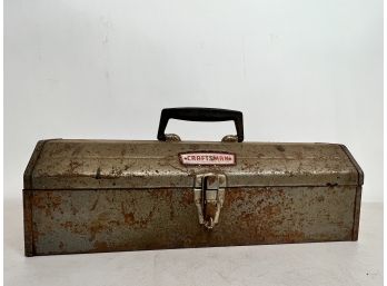 Vintage Craftsman Made In USA Tool Box W/ Interior Tray