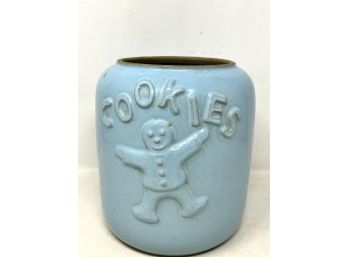 Vintage Stoneware Gingerbread Boy Girl Cookie Jar - No Lid