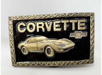 Vintage Corvette Belt Buckle
