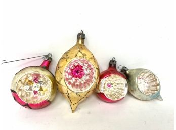 Collection Of Antique Mercury Glass Ornaments