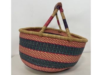 Vintage African Market Basket