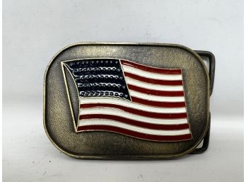 Vintage American Flag Belt Buckle