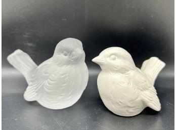 Lot Of Vintage Birds - Goebel And Fenton Frosted Glass