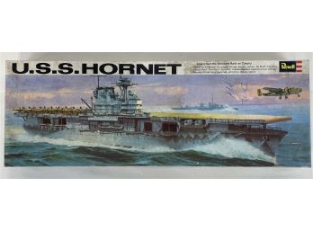 Vintage Revell USS Hornet Model Kit Complete
