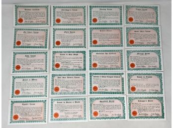 Collection Of (20) 1940s Gag Gift Exhibit Cards (lot 2)