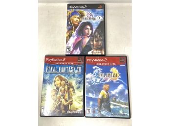 Lot Of 3 Final Fantasy PS2 Video Games Playstation