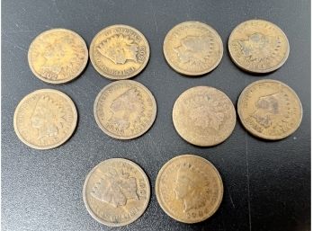 10 Indian Head Pennies Lot 2