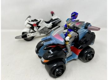 Vintage Power Ranger Figure And Vehicles