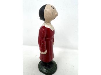 Cast Iron Olive Oyl Figure Bank Rare Collectible Popeye