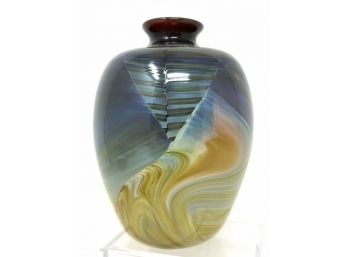 Art Glass Hand Blown Vase