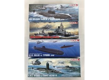 Lot Of 4 DML Model Kits Submarines & Ships New Old Stock