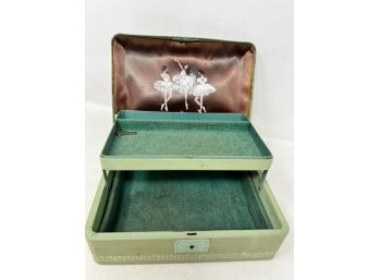 Vintage Ballerina Jewelry Box With Key