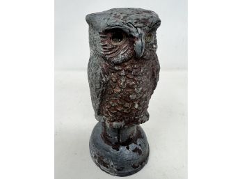 Antique Pot Metal Owl