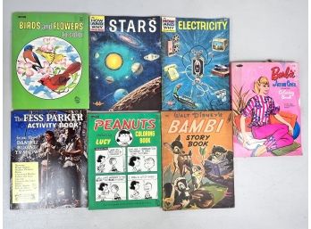 Collection Of Vintage Coloring And Story Books