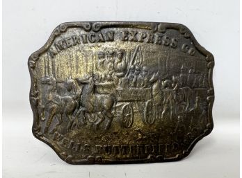 Vintage American Express Belt Buckle