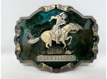 Vintage Pony Express Belt Buckle