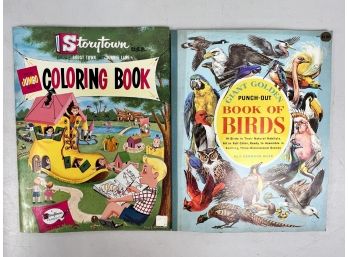 Vintage Children's Coloring Book Lot