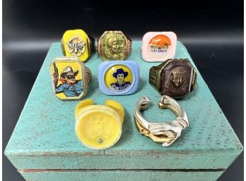 Collection Of Cracker Jack Toy Rings
