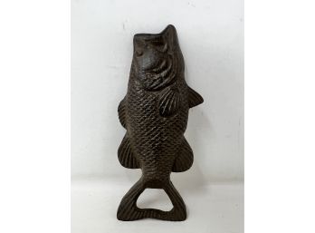 Cast Iron Large Mouth Bass Bottle Opener