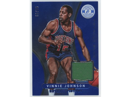 2012 Totally Certified Vinnie Johnson Game Worn Relic #/99