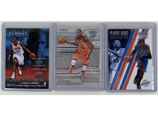 Lot Of (3) Kevin Durant Basketball Cards