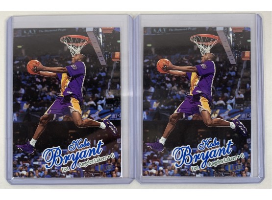 Lot Of (2) 1997 Fleer Ultra Kobe Bryant Second Year Basketball Cards