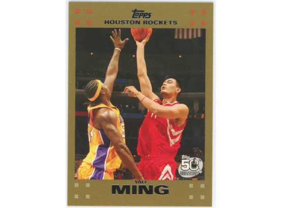 2007 Topps Gold Yao Ming #/2007
