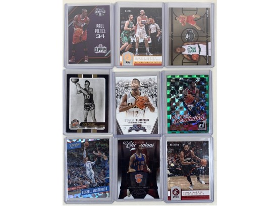 Lot Of (9) Serial Numbered Basketball Cards