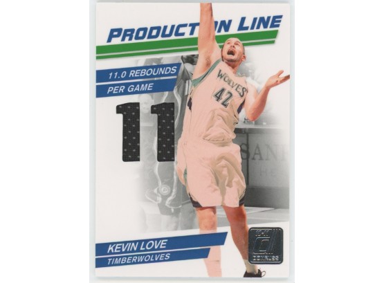 2010 Donruss Kevin Love Game Worn Relic #/399