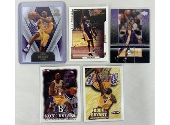 Lot Of (5) Kobe Bryant Basketball Cards