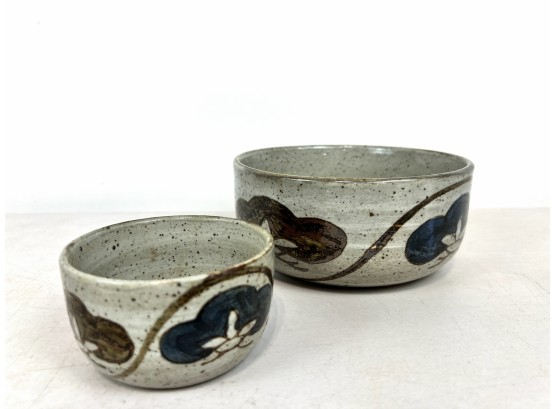 Pair Of Pottery Bowls