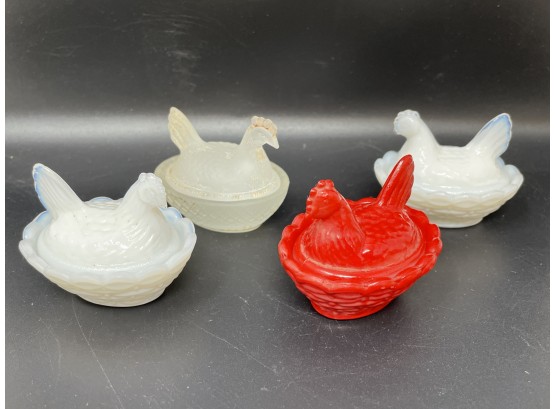 Collection Of Petite Covered Hen Dishes