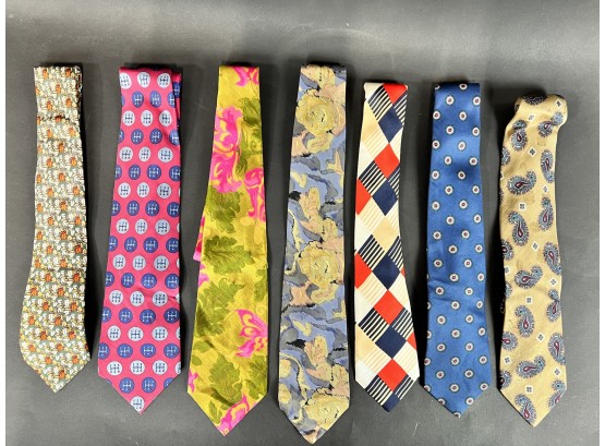 Collection Of Fun And Funky Vintage Ties - Silk And More