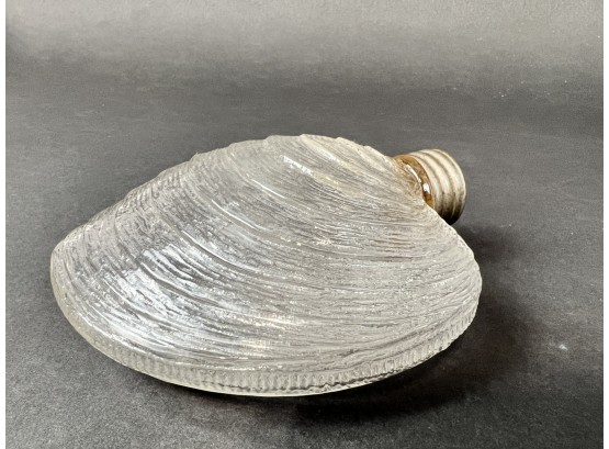 Very Rare Antique Foust Clam Shell Shaped Figural Flask