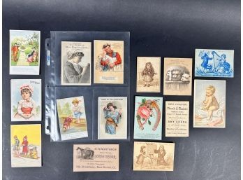 Large Lot Of Victorian Trade Cards