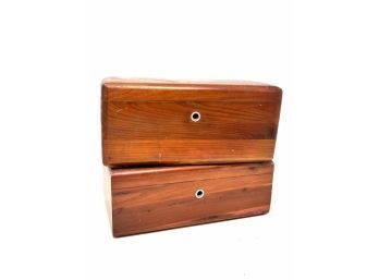 Pair Of Vintage Lane Cedar Chest Boxes