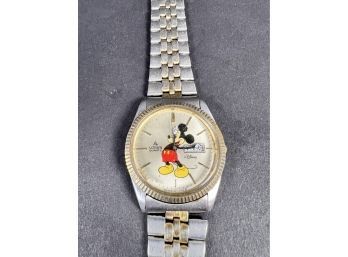 Vintage Mickey Mouse Mens Watch - Untested