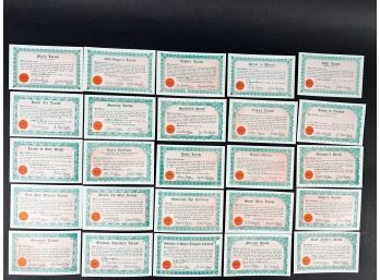 Lot Of Exhibit Cards - Licenses - Gag Gift Lot 2
