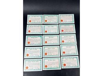 Lot Of Exhibit Cards - Licenses - Gag Gift Lot 4