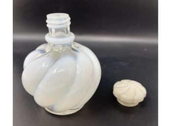 Vintage Opalescent Swirl Perfume Bottle