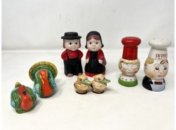 Collection Of Vintage Salt And Pepper Shakers
